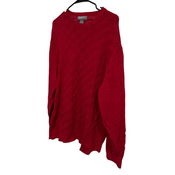 Daniel Cremieux Signature Collection Red Sweater Crew Neck Knit Sz XL - Picture 3 of 8